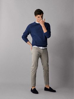 Брюки Massimo Dutti Серый massimo dutti 0032/032