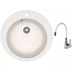 купить Мойка кухонная со смесителем Dr.Gans Gala + SanDonna F9995 alb в Кишинёве 