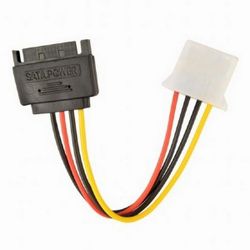Cable SATA (male) to Molex (female) power cable, 0.15 m, Cablexpert, CC-SATA-PS-M