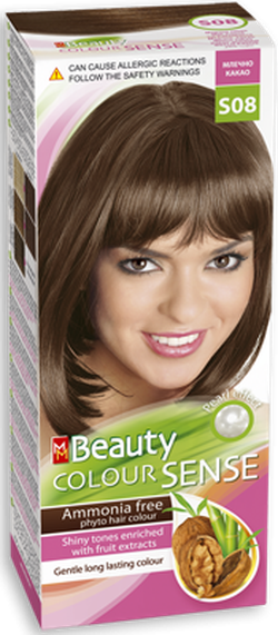 Краска для волос, SOLVEX MM Beauty Sense, 125 мл., S08 - Молочный шоколад