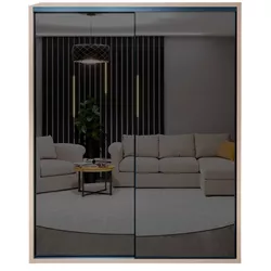 cumpără Dulap Bayro Parma Graphite 1800x2250x600 серый камень, купе în Chișinău 