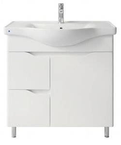 cumpără Dulap pentru lavoar Mashtab 11746 Print cu 2 sertare+usa 80cm Alb în Chișinău 