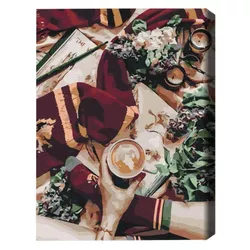 купить Картина по номерам BrushMe BS36542FC 40х50 cm (fără cutie) – La cafea în Hogwarts в Кишинёве 
