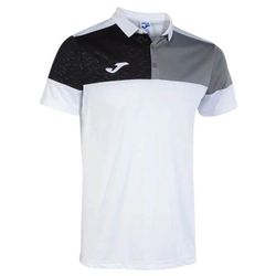 купить Одежда для спорта Joma Crew V Short Sleeve Polo White Grey Black (L) 103208.211 в Кишинёве 