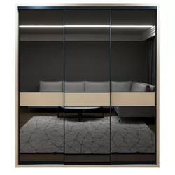 купить Шкаф Bayro Murano 2000x2300x600 серый камень, купе в Кишинёве 