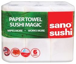 Sano бумажные полотенца, 2 слоя, 6 рулона