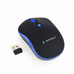 Wireless Mouse Gembird MUSW-4B-03-B, Black\Blue