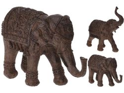 Статуэтка "Слон в накидке" керамическая 24cm, цвет бронза