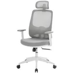 купить Офисное кресло Deli CDMV02, сетка и обивка, белое в Кишинёве 