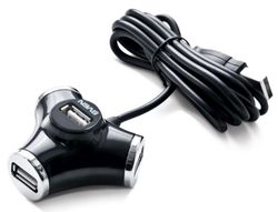USB 2.0 Hub 4-port SVEN "HB-012", Black