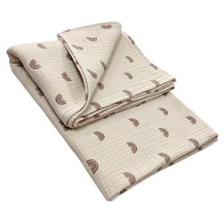 купить Детское постельное белье Veres 108.14 Плед Муслин Радуги 80х80 в Кишинёве 