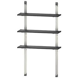 купить Cтеллаж складской Keter 56122 Raft cu 3 polite 97x30cm Shelving Kit 100, negru в Кишинёве 