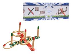 Игра деревянная "Quots-накинь кольцо" 5 колец + крестовина