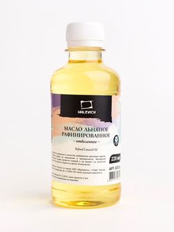 Льняное масло, рафинированное, отбеленное, 220 мл