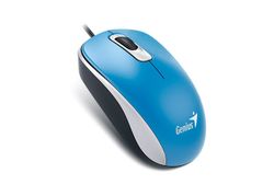 Mouse Genius DX-110, Optical, 1000 dpi, 3 buttons, Ambidextrous, Blue, USB