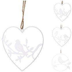 купить Декор Promstore 24835 Сувенир металлический Сердце 19x18cm, белый в Кишинёве 