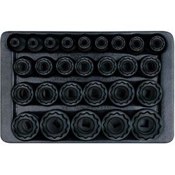 cumpără Set de tubulare, bite, duze King Tony 9-4827MP Set de 1/2" cu impact în 12 puncte Tubulare, 8-36 mm, 27 buc. în Chișinău 