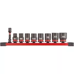 cumpără Set de tubulare, bite, duze Milwaukee 4932480454 set chei tubulare de impact scurte, 3/8", 8-19mm, 9buc în Chișinău 