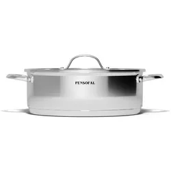 cumpără Cratiță Pensofal Tegame cilindrico a due maniglie con coperchio vetro 28 cm New Era în Chișinău 
