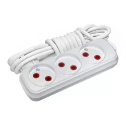 купить Удлинитель электрический Horoz 200.307.303 3 locuri 7m 2x0.75(12b/c) в Кишинёве 