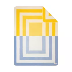 купить Плед s.Oliver 2655/690 Jacquar Decke 150х200 Blue/Yellow в Кишинёве 