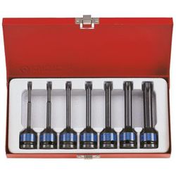 cumpără Set de tubulare, bite, duze King Tony 4467PP набор насадок ударных длинных TORX Т25-Т60 1/2", 7 пр. în Chișinău 