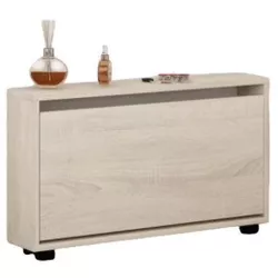 cumpără Raft pentru încălțăminte Mobildor-Lux Leo Slim 80x16x47H cm Sonoma în Chișinău 