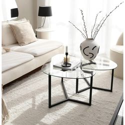 cumpără Măsuţă cafea Trendy Bellisimo, Negru 82x40x58cm, set în Chișinău 