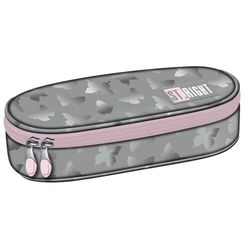 cumpără Penar școlar St.RIGHT 56719 Penar 23x9.5x6cm Silver Butterflies, textil în Chișinău 
