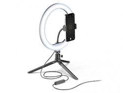 Bluetooth Selfie Ring Multicolor Tripod Cellular, Black