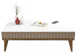 купить Журнальный столик Trendy Milano, Nuc, Alb в Кишинёве 