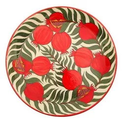 cumpără Farfurie Rishtan Ceramic Lyagan Granat 42cm, pictata manual, ceramica în Chișinău 