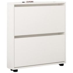 cumpără Raft pentru încălțăminte Mobildor-Lux Leo Slim 90x16x86H cm White în Chișinău 