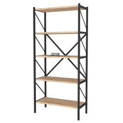 купить Офисный стеллаж Bofigo Смирна, 6 отделений, 64x30x157 см, Дуб/Белый (15-01-02) в Кишинёве 