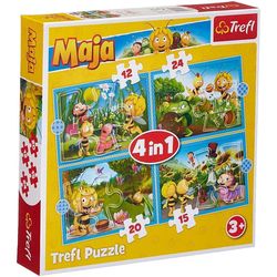 cumpără Puzzle Trefl R25E /27 (34356) 4 în 1 Aventurile albinuței Maya în Chișinău 