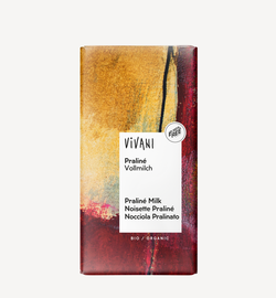 Молочный шоколад пралине bio Vivani 100г