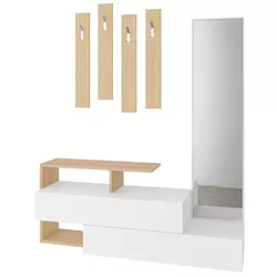 cumpără Mobilă pentru antreu Trendy Ramda Stejar, 137x54x35cm (GTR001333) în Chișinău 