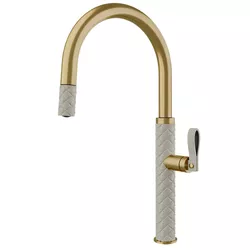 cumpără Bateria bucătărie Gessi 60914-435 Crème/Brass Br PVD în Chișinău 