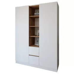 купить Шкаф Smartex (15842) N14 160cm Alb+St.Inchis в Кишинёве 