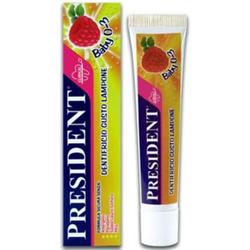President зубная паста для малышей Малина, 0-3лет