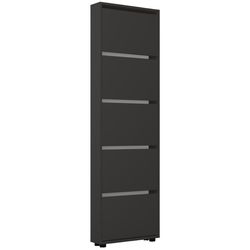 купить Полка для обуви Mobildor-Lux Leo Slim 80x16x203H cm Anthracite в Кишинёве 