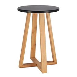 купить Стул Tendance 56188 Taburet D30cm, H43cm, MDF, bambus, negru в Кишинёве 