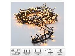Огни новогодние "Ветка" 400LED тепл-белый, 8m, 8режимов
