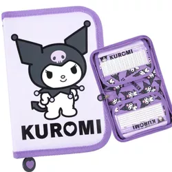купить Школьный пенал St.RIGHT 56780 Пенал Kuromi Violet 20,5x14x3,5 см, текстиль в Кишинёве 