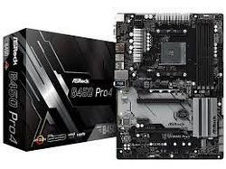 MB AM4 ASRock B450 PRO4 ATXЦПУ - Разъем AMD AM4 Набор микросхем - AMD B450 объем памяти - Технология двухканальной памяти DDR4 - 4 слота DDR4 DIMM - Процессоры AMD Ryzen (Pinnacle Ridge) поддерживают DDR4 3200+ (OC) / 2933 (OC) / 2667/2400/2133 ECC и non-ECC, небуферизованную память * Графика - Три варианта вывода графики: D-Sub, HDMI и DisplayPort 1.2 - Поддержка тройного монитора - HDMI поддерживает макс. разрешение до 4K x 2K (4096x2160) при 24 Гц / (3840x2160) при 30 Гц - Поддерживает DisplayPort 1.2 с макс. разрешение до 4K x 2K (4096x2160) при 60 Гц - Поддерживает D-Sub с макс. разрешение до 1920x1200 при 60 Гц Аудио - 7.1-канальный HD-кодек с защитой контента (Аудиокодек Realtek ALC892) кукурузное поле - PCIE x1 Gigabit LAN 10/100/1000 Мбит / с - Realtek RTL8111H Слоты - 2 слота PCI Express 3.0 x16 (PCIE2: режим x16; PCIE4: режим x4) * - 4 слота PCI Express 2.0 x1 - Поддерживает AMD Quad CrossFireX ™ и CrossFireX ™ ** Место хранения - 4 x SATA3 6.0 Гб / с, поддержка RAID (RAID 0, RAID 1 и RAID 10), NCQ, AHCI и Hot Plug * - 2 x SATA3 6.0 Гб / с разъема от ASMedia ASM1061, с поддержкой NCQ, AHCI и Hot Plug - 1 x Ultra M.2 Socket (M2_1), поддерживает модуль M.2 PCI Express типа M Key 2242/2260/2280 до Gen3 x4 (32 Гбит / с) - 1 x M.2 Socket (M2_2), поддерживает M Key type 2230/2242/2260/2280/22110 M.2 SATA3 6.0 Гбит / с модуль и M.2 PCI Express до Gen3 x2 (16 Гбит / с) ** USB - 1 порт USB 3.1 Gen2 Type-A (10 Гбит / с) - 1 порт USB 3.1 Gen2 Type-C (10 Гбит / с) - 6 портов USB 3.1 Gen1 - 6 портов USB 2.0