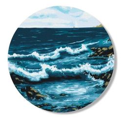 купить Картина по номерам BrushMe RC00050MFC D30 (fără cutie) Valurile oceanului в Кишинёве 