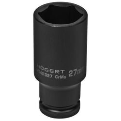 купить Набор головок, бит, насадок Hoegert HT4R027 Головка торцевая ударная глубокая 6-ти гранная 1/2", 27мм, DIN3121, CrMo в Кишинёве 
