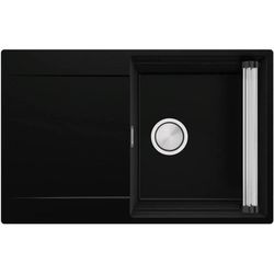cumpără Chiuvetă bucătărie Primagran San Francisco 780-50 level Black metallic + accesorii 500x780 MHFKM în Chișinău 