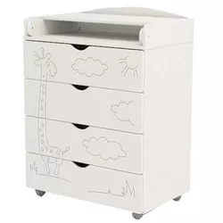 cumpără Comoda de infășat Eucalyptus DSK-J701 Jiraffe80 Alb în Chișinău 