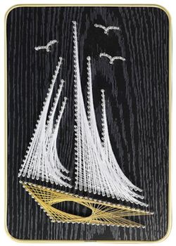 cumpără Set de creație New World DHACE28044 Set String Art 21x30 Corabie cu panze albe în Chișinău 